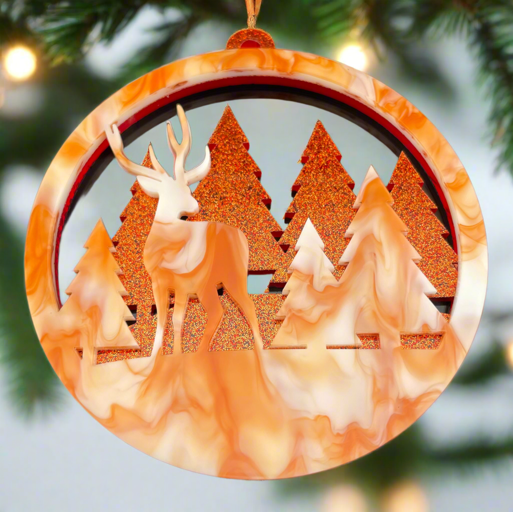 
                  
                    Reindeer Holiday Ornament
                  
                