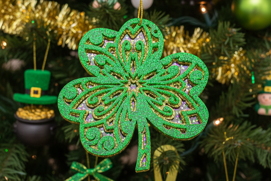 
                  
                    Shamrock Ornament - Glitter
                  
                