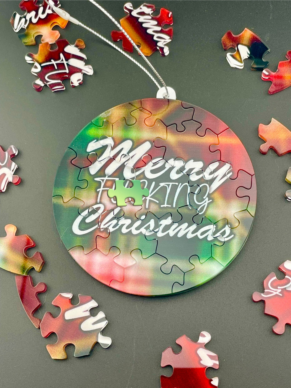 “Merry F*cking Christmas” Puzzle Ornament