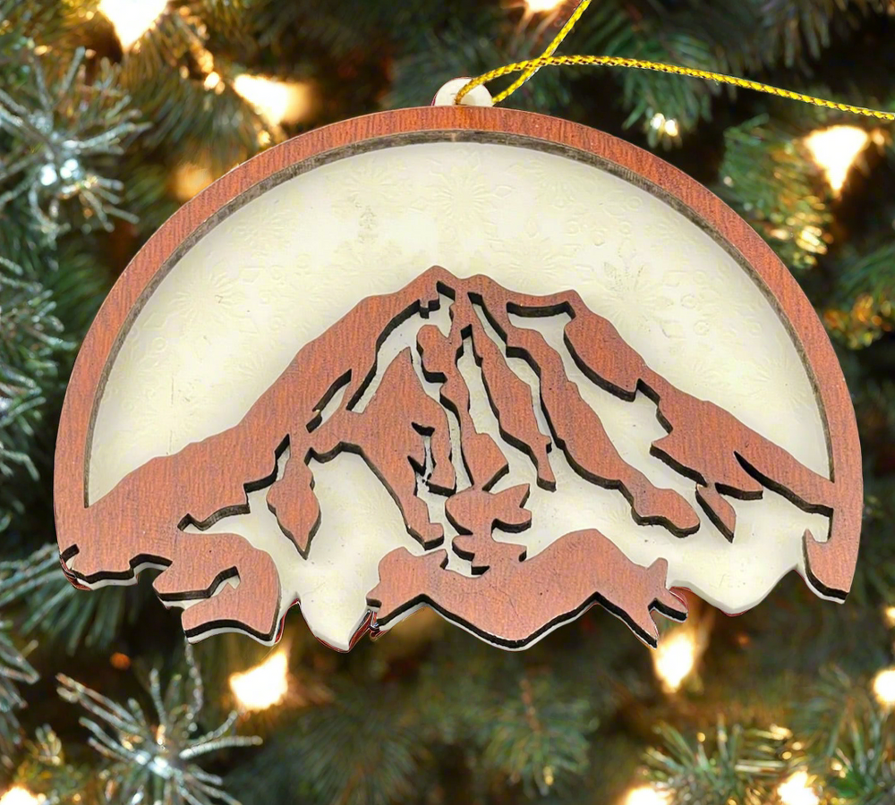 Mount Rainer Holiday Ornament