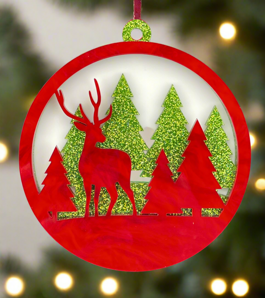 
                  
                    Reindeer Holiday Ornament
                  
                