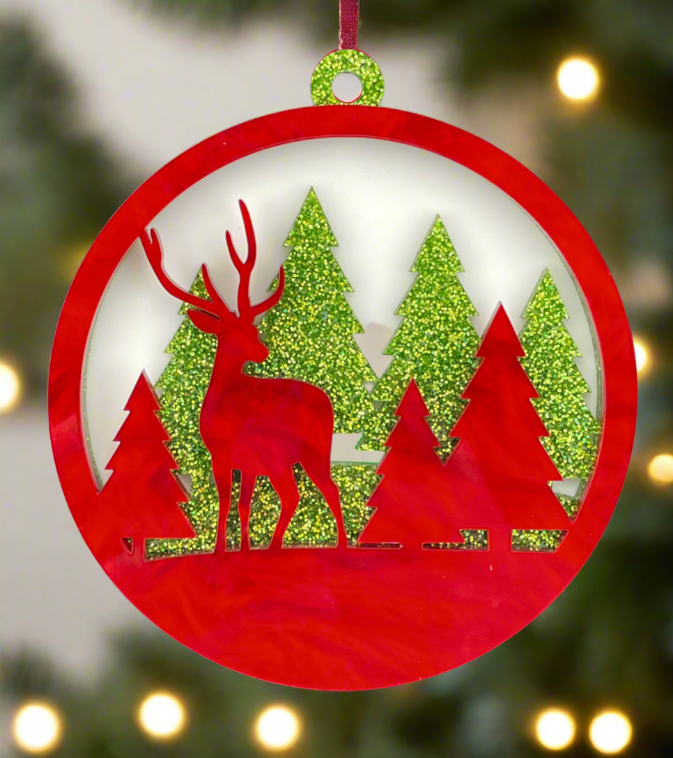 
                  
                    Reindeer Holiday Ornament
                  
                