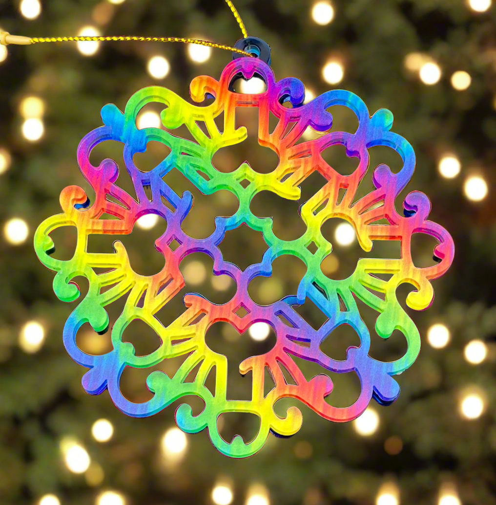 Penis Snowflake - Pride Dark Blue Transparent