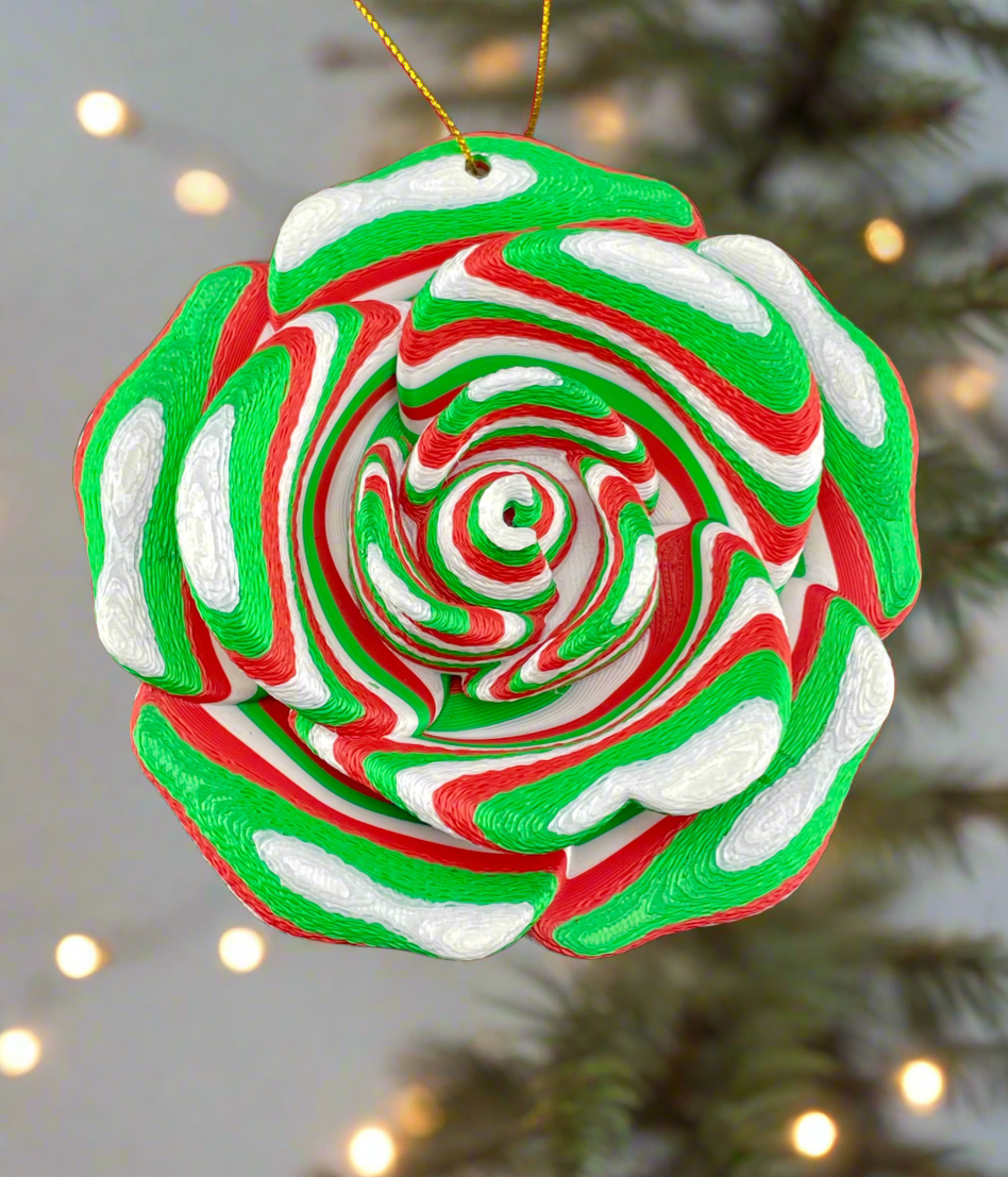 Rose Holiday Ornament