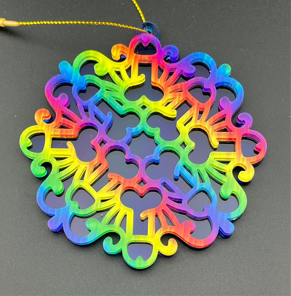 Penis Snowflake - Pride Dark Blue Transparent