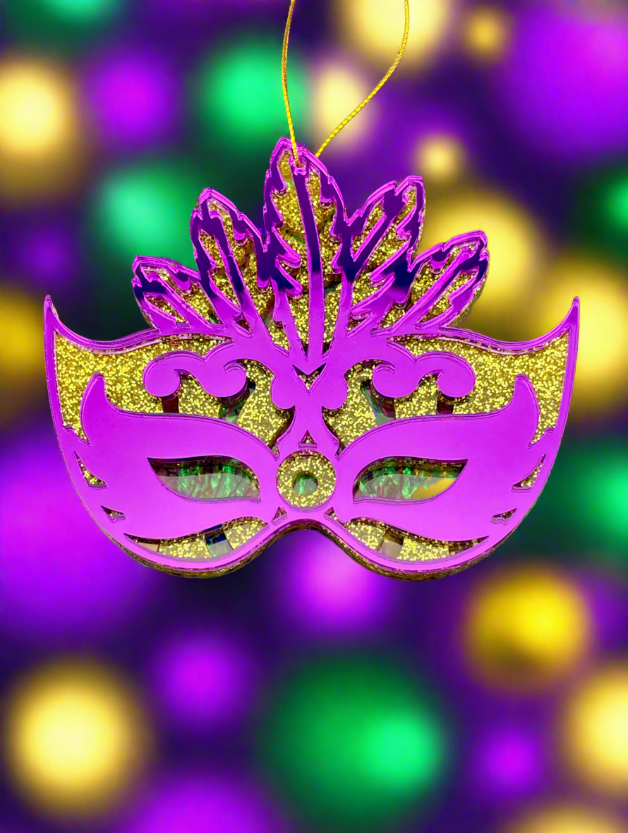 
                  
                    Mardi Gras Mask Ornament - Purple
                  
                