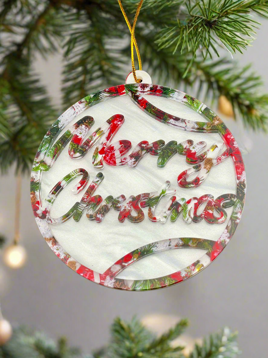 ‘Merry Christmas’ Holiday Ornament