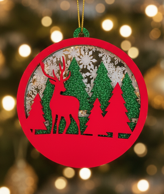
                  
                    Reindeer Holiday Ornament
                  
                