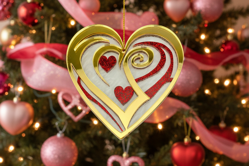 
                  
                    Valentine’s Heart Ornament - Gold
                  
                
