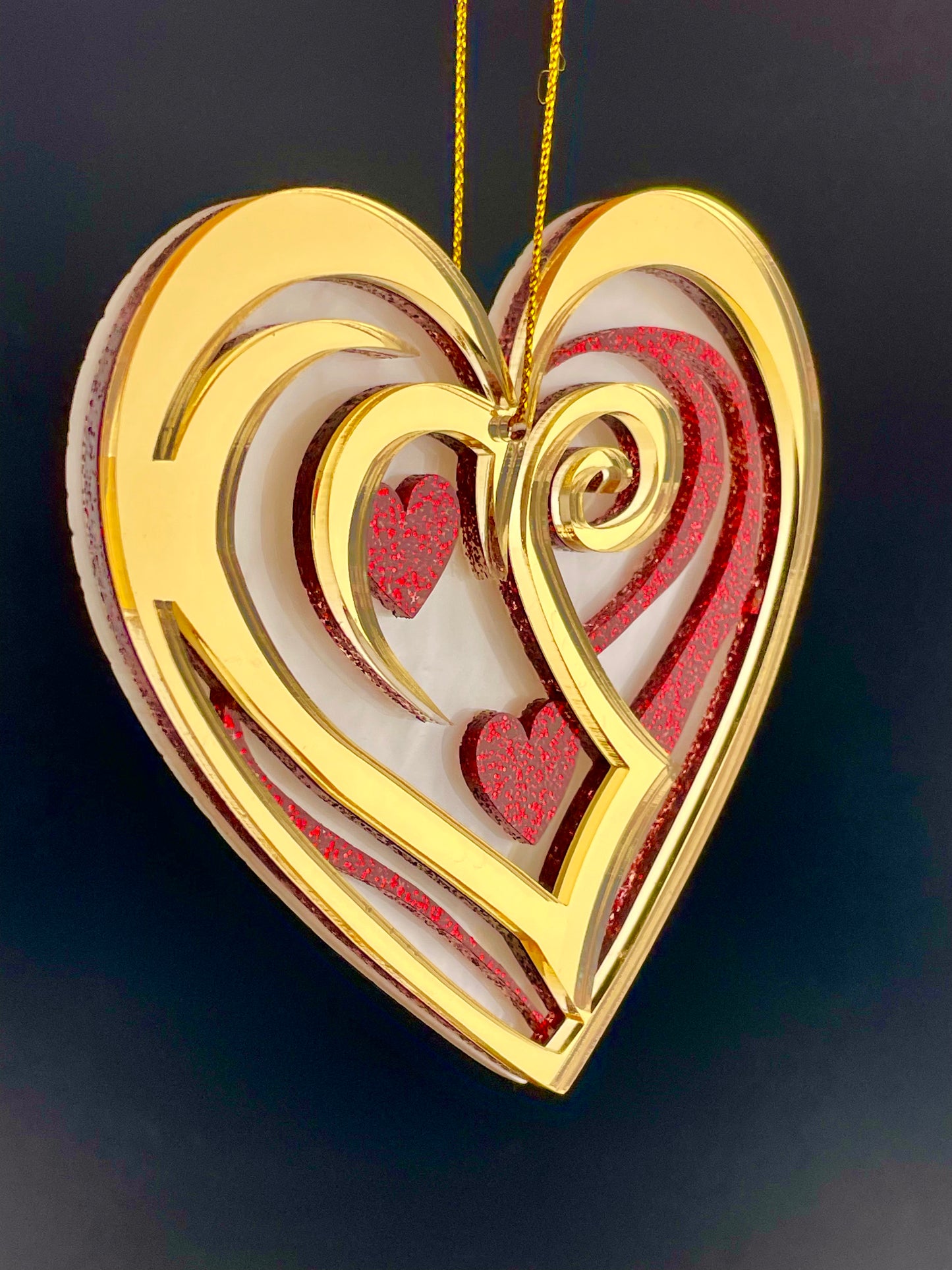 
                  
                    Valentine’s Heart Ornament - Gold
                  
                