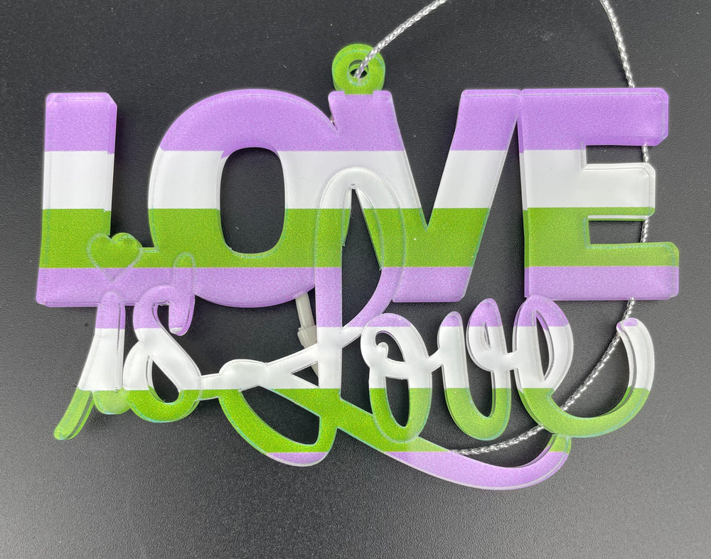 
                  
                    Be Proud - Love is Love Ornament + Lanyard
                  
                