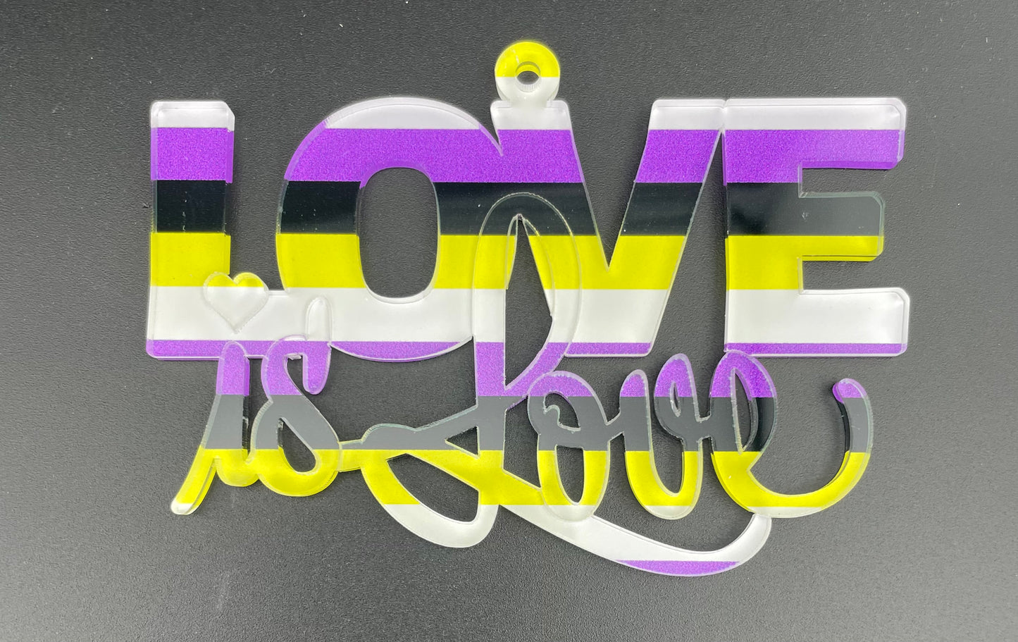 
                  
                    Be Proud - Love is Love Ornament + Lanyard
                  
                