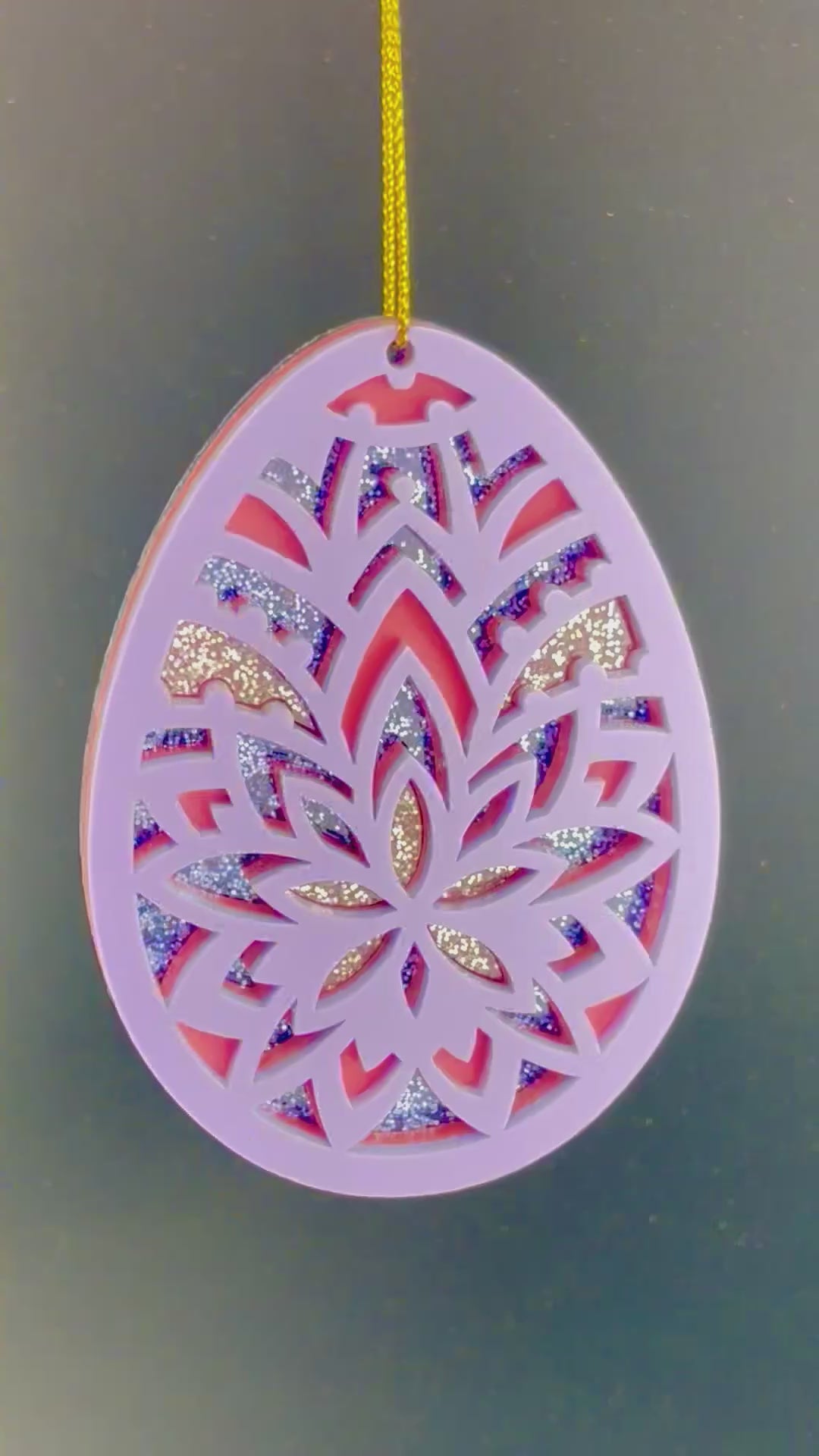 
                  
                    Load and play video in Gallery viewer, Egg Ornament - Purple
                  
                